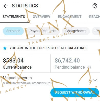 Creator earnings screenshot highlight 3